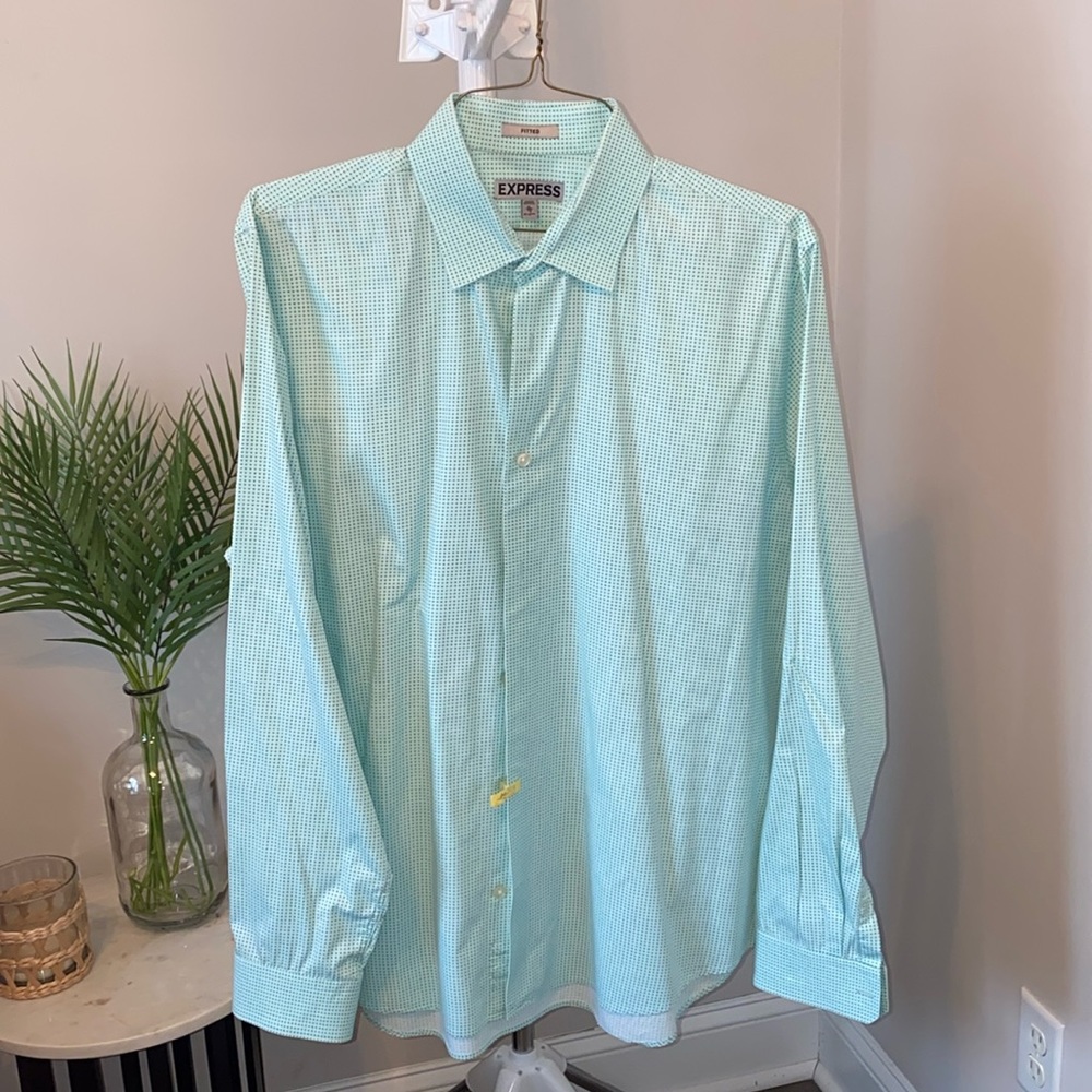 Mens Express button down dress shirt size XL/17